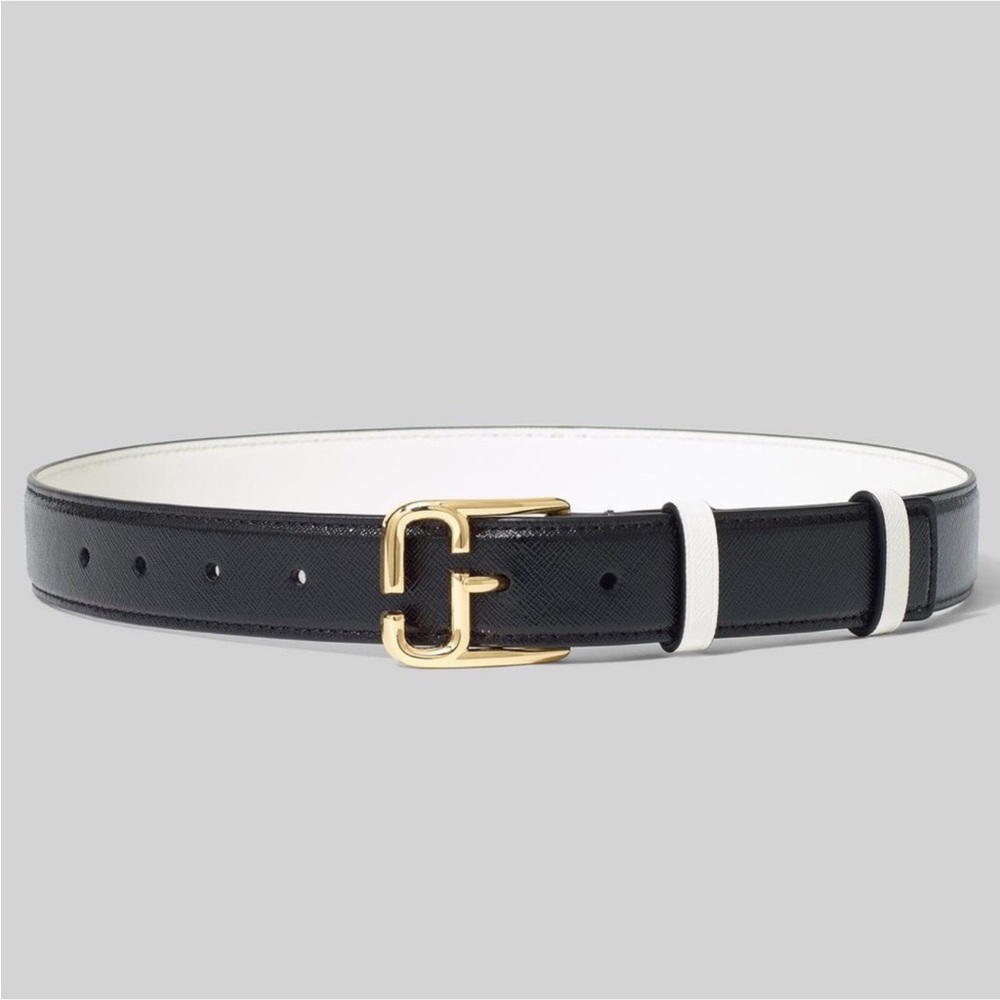 Marc Jacobs Color Block Belt with Double J Logo